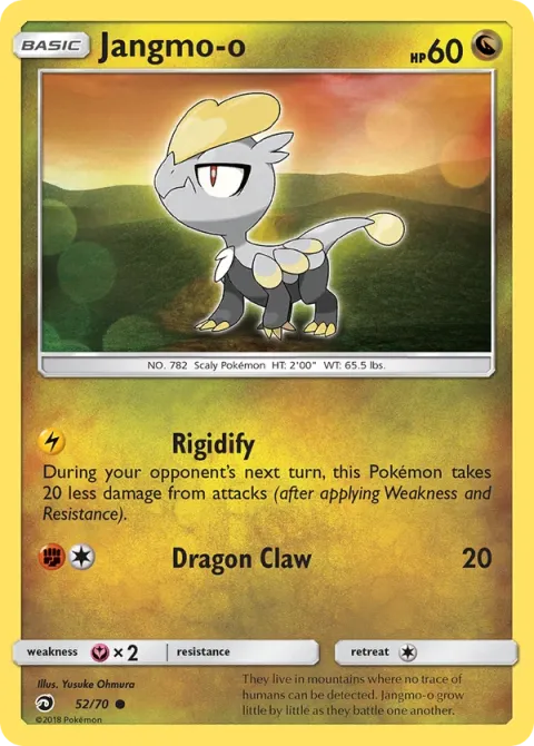 Carte Pokémon Bébécaille 052/070, extension Majesté Des Dragons