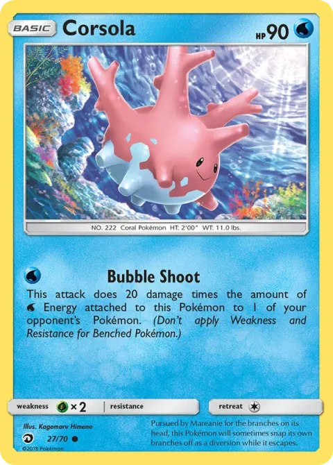 Carte Pokémon Corayon 027/070, extension Majesté Des Dragons