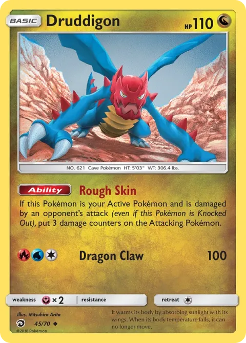 Carte Pokémon Drakkarmin 045/070, extension Majesté Des Dragons