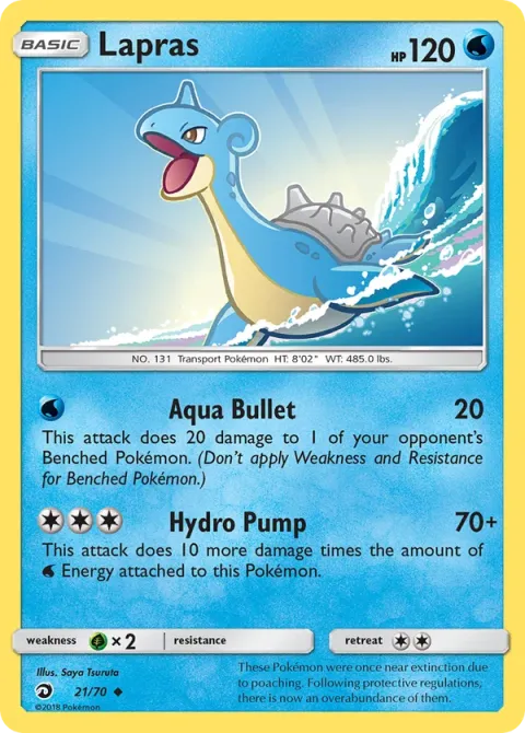Carte Pokémon Lokhlass 021/070, extension Majesté Des Dragons