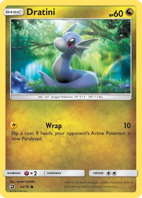 Carte Pokémon Minidraco 034/070, extension Majesté Des Dragons