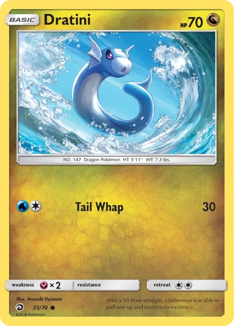 Carte Pokémon Minidraco 035/070, extension Majesté Des Dragons