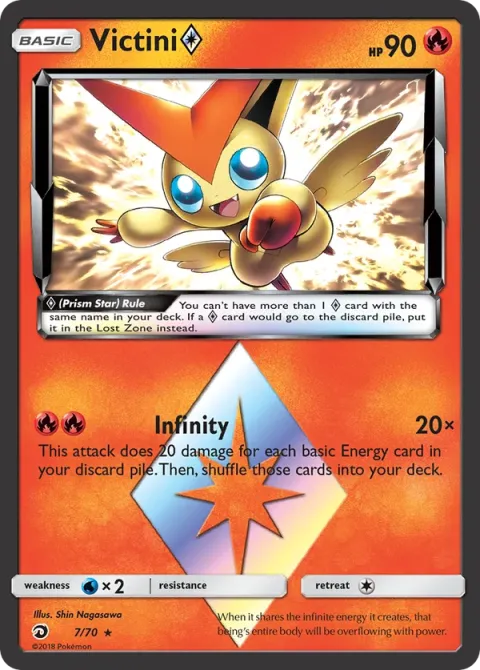 Carte Pokémon Victini ◇ 007/070, extension Majesté Des Dragons
