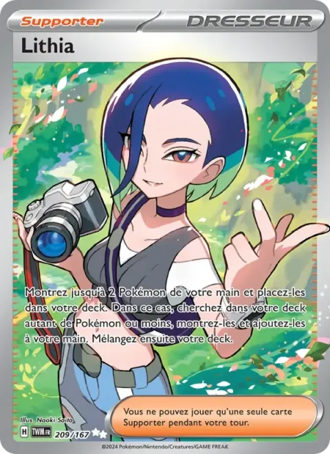 Carte Pokémon Lithia 209/167, extension Mascarade Crépusculaire