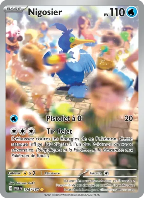 Carte Pokémon Nigosier 176/167, extension Mascarade Crépusculaire