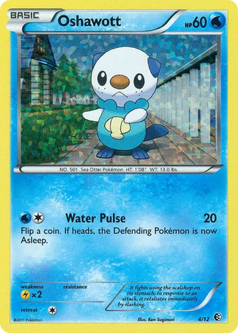 Carte Pokémon Moustillon 004/012, extension Collection McDonald's 2011