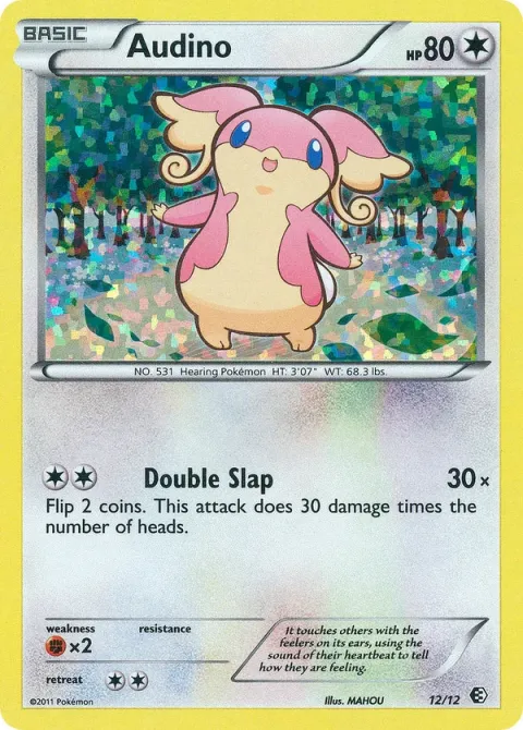 Carte Pokémon Nanméouïe 012/012, extension Collection McDonald's 2011
