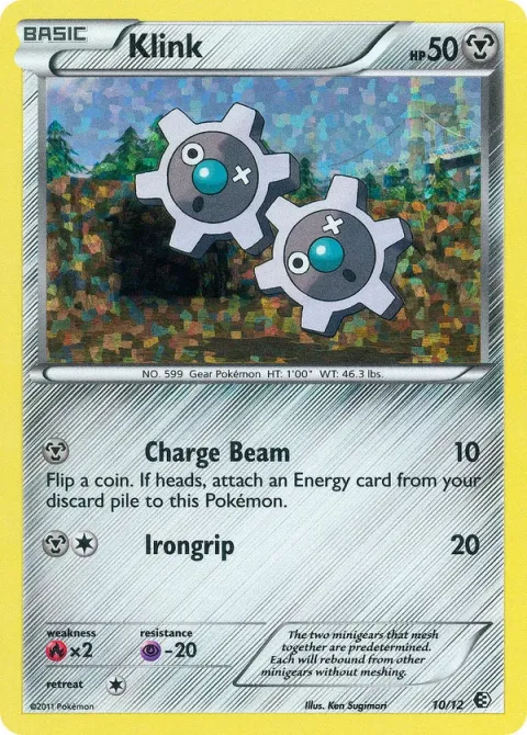 Carte Pokémon Tic 010/012, extension Collection McDonald's 2011