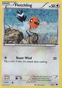 Carte Pokémon Passerouge 011/012, extension Collection McDonald's 2014