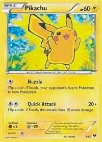 Carte Pokémon Pikachu 005/012, extension Collection McDonald's 2014