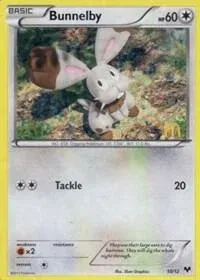 Carte Pokémon Sapereau 010/012, extension Collection McDonald's 2014