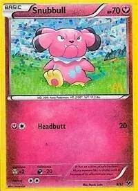 Carte Pokémon Snubbull 008/012, extension Collection McDonald's 2014
