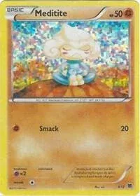 Carte Pokémon Méditikka 009/012, extension Collection McDonald's 2015
