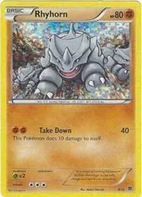 Carte Pokémon Rhinocorne 008/012, extension Collection McDonald's 2015