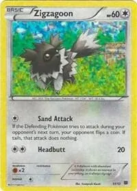 Carte Pokémon Zigzaton 011/012, extension Collection McDonald's 2015