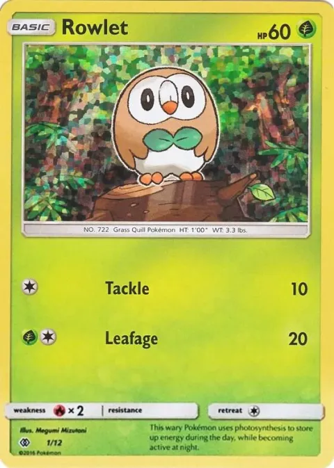 Carte Pokémon Brindibou 001/012, extension Collection McDonald's 2017