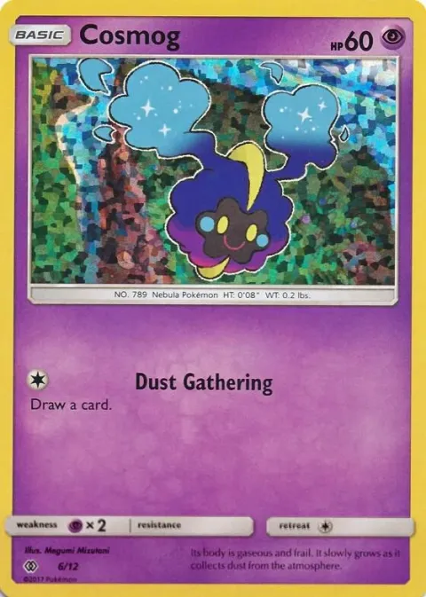 Carte Pokémon Cosmog 006/012, extension Collection McDonald's 2017