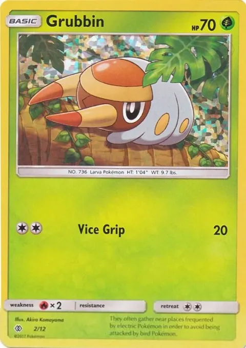 Carte Pokémon Larvibule 002/012, extension Collection McDonald's 2017