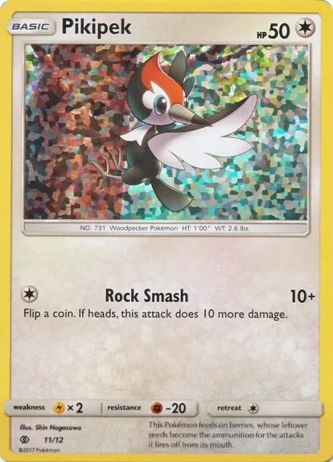 Carte Pokémon Picassaut 011/012, extension Collection McDonald's 2017