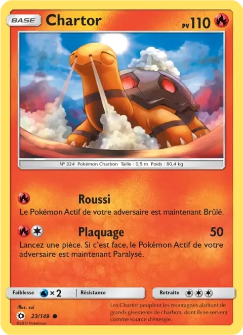 Carte Pokémon Chartor 006/040, extension Collection McDonald's 2018