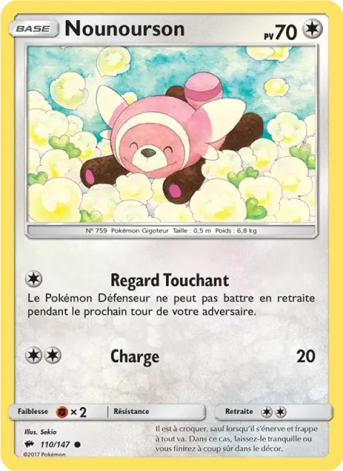 Carte Pokémon Nounourson 040/040, extension Collection McDonald's 2018