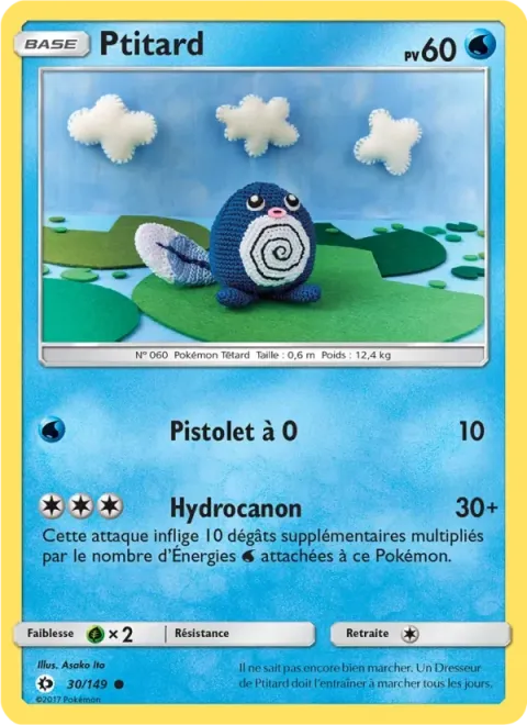 Carte Pokémon Ptitard 011/040, extension Collection McDonald's 2018