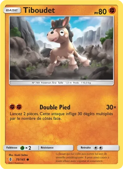 Carte Pokémon Tiboudet 026/040, extension Collection McDonald's 2018