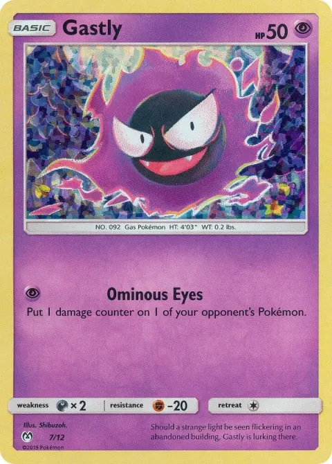 Carte Pokémon Fantominus 027/040, extension Collection McDonald's 2019