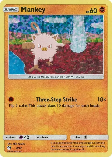 Carte Pokémon Férosinge 028/040, extension Collection McDonald's 2019
