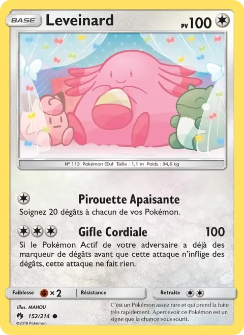 Carte Pokémon Leveinard 038/040, extension Collection McDonald's 2019