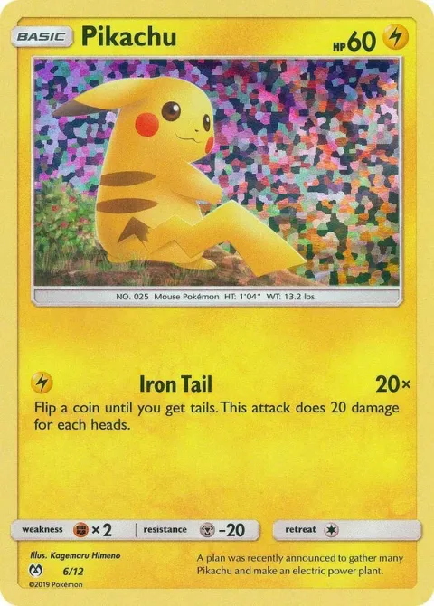 Carte Pokémon Pikachu 020/040, extension Collection McDonald's 2019