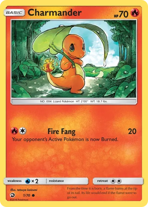 Carte Pokémon Salamèche 009/040, extension Collection McDonald's 2019