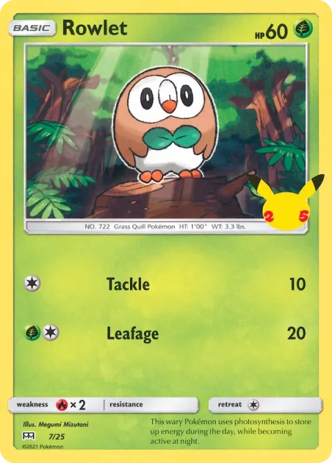 Carte Pokémon Brindibou 007/025, extension Collection McDonald's 2021