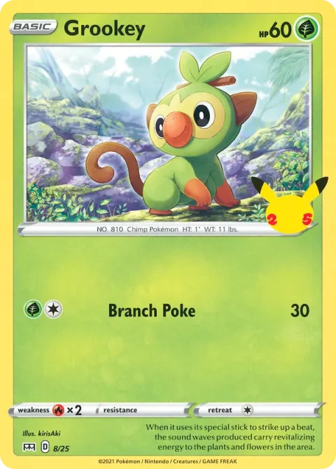 Carte Pokémon Ouistempo 008/025, extension Collection McDonald's 2021