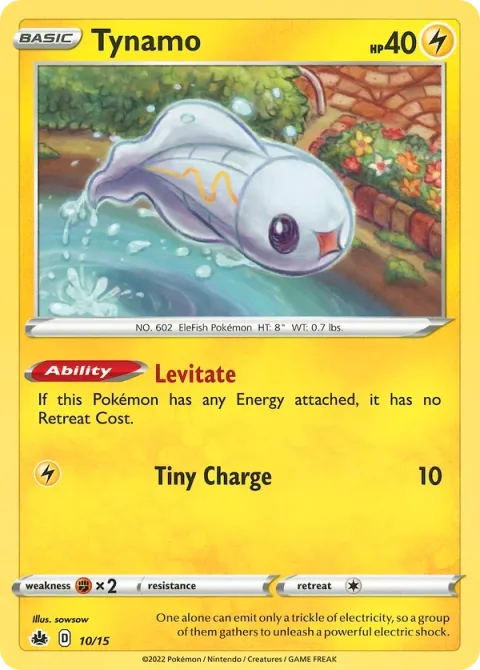 Carte Pokémon Anchwatt 010/015, extension Collection McDonald's 2022