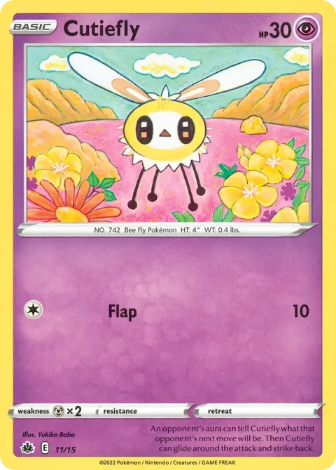 Carte Pokémon Bombydou 011/015, extension Collection McDonald's 2022