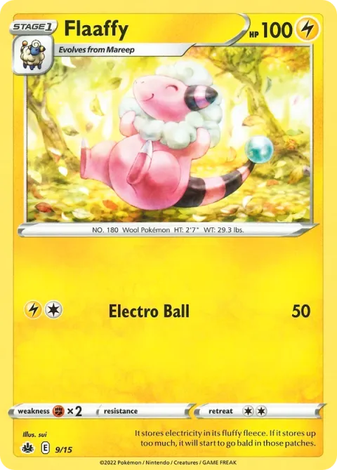 Carte Pokémon Lainergie 009/015, extension Collection McDonald's 2022