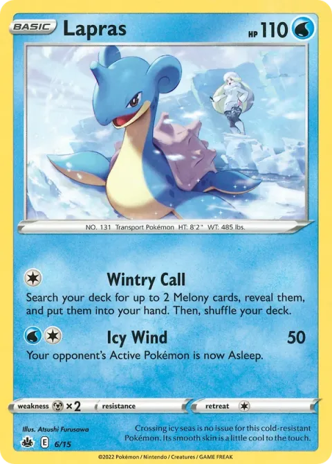Carte Pokémon Lokhlass 006/015, extension Collection McDonald's 2022