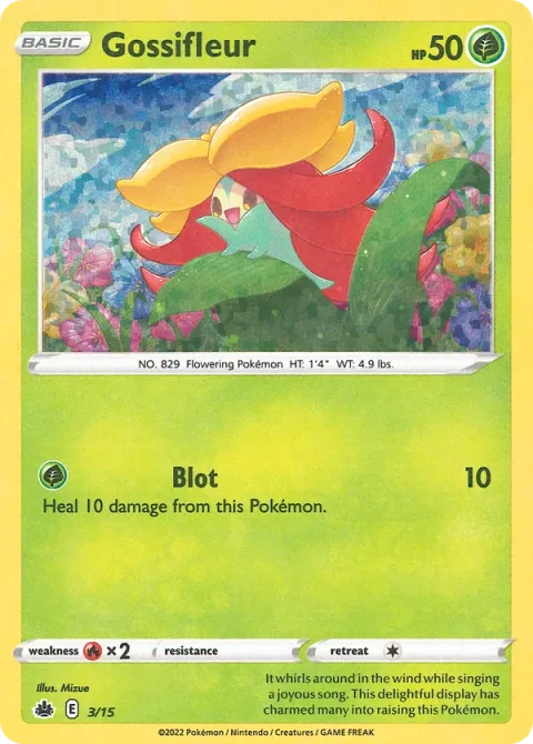 Carte Pokémon Tournicoton 003/015, extension Collection McDonald's 2022