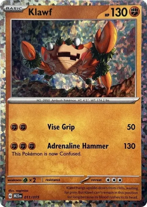 Carte Pokémon Craparoi 011/015, extension Collection McDonald's 2023