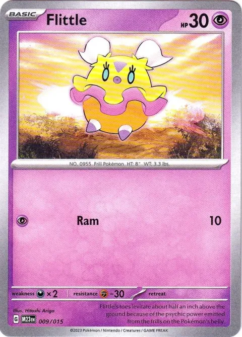 Carte Pokémon Flotillon 009/015, extension Collection McDonald's 2023