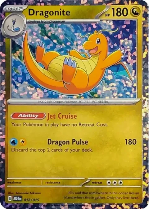 Carte Pokémon Dracolosse 012/015, extension Collection McDonald's 2024