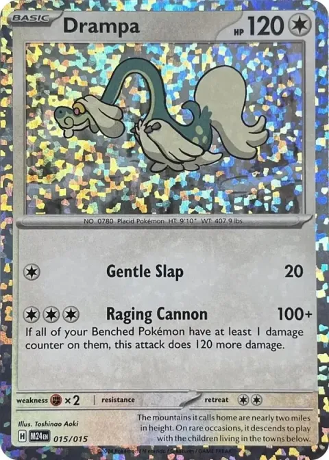 Carte Pokémon Draïeul 015/015, extension Collection McDonald's 2024