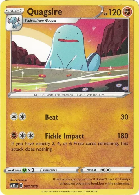 Carte Pokémon Maraiste 007/015, extension Collection McDonald's 2024
