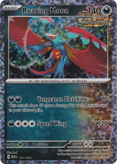Carte Pokémon Rugit-Lune 011/015, extension Collection McDonald's 2024
