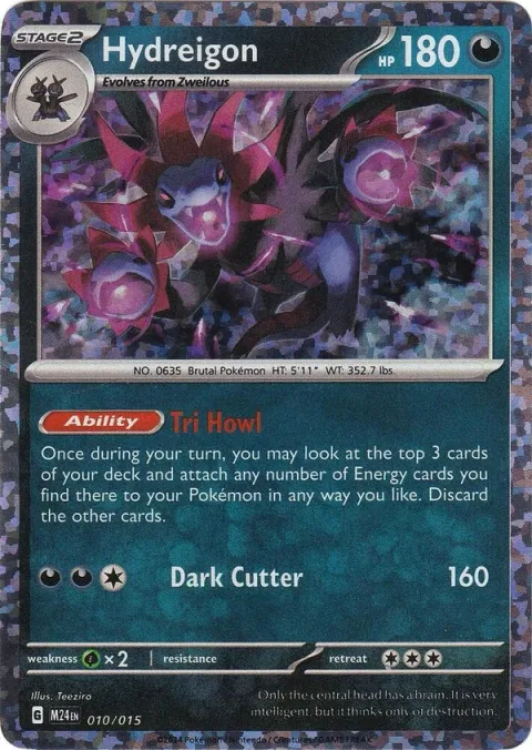 Carte Pokémon Trioxhydre 010/015, extension Collection McDonald's 2024