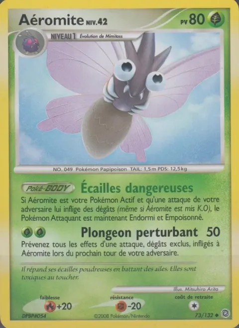 Carte Pokémon Aéromite 073/132, extension Merveilles Secrètes