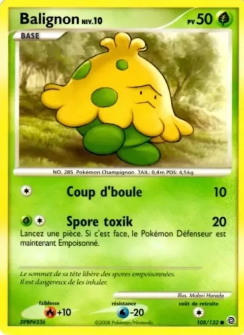 Carte Pokémon Balignon 108/132, extension Merveilles Secrètes