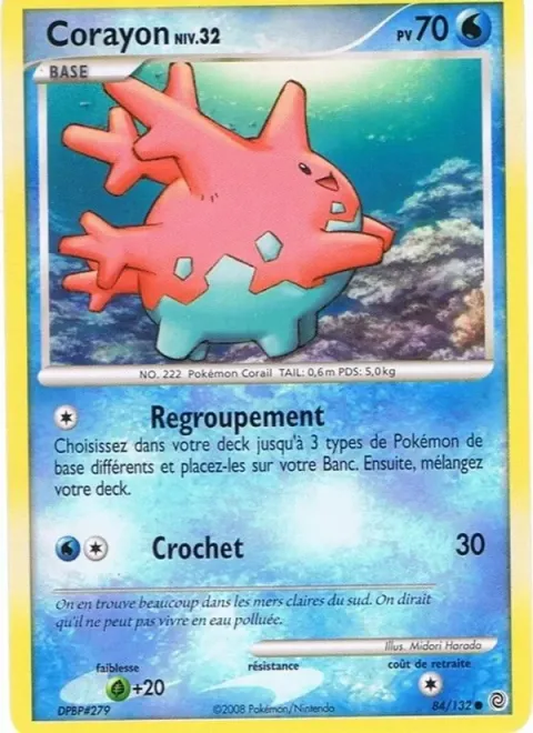 Carte Pokémon Corayon 084/132, extension Merveilles Secrètes