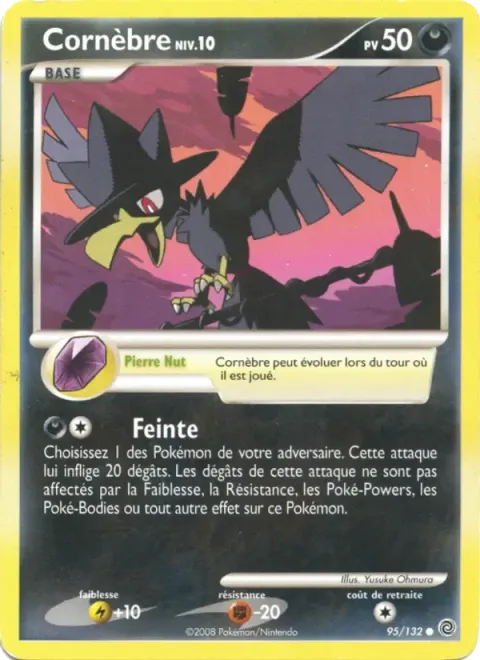Carte Pokémon Cornèbre 095/132, extension Merveilles Secrètes